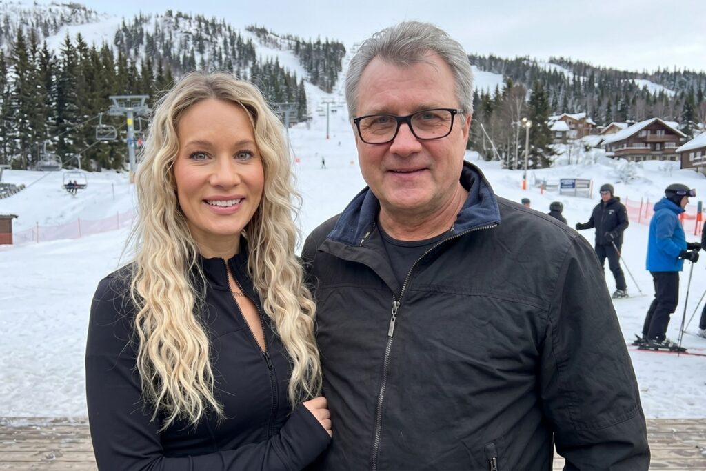 Anette Petaiston with Father Esa Pihlajaniemi